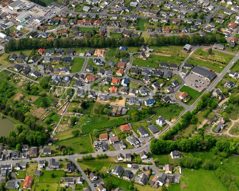 Herschbach aus der Vogelperspektive: Stadtansicht vom Innenstadtbereich in Herschbach im Bundesland Rheinland-Pfalz