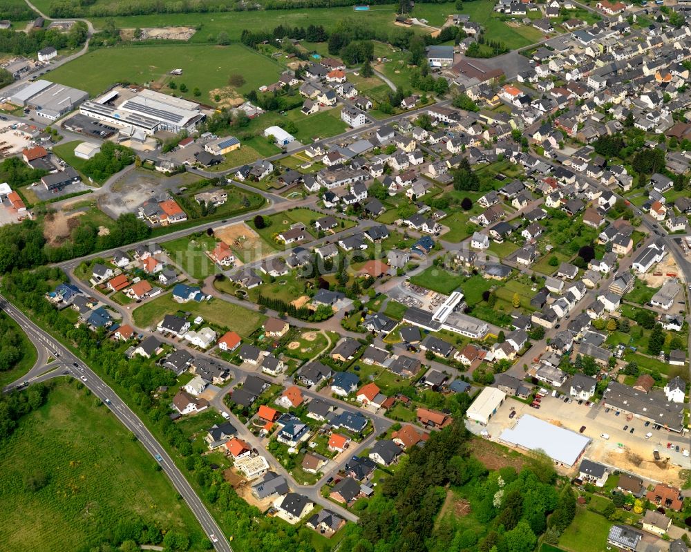 Herschbach aus der Vogelperspektive: Stadtansicht vom Innenstadtbereich in Herschbach im Bundesland Rheinland-Pfalz