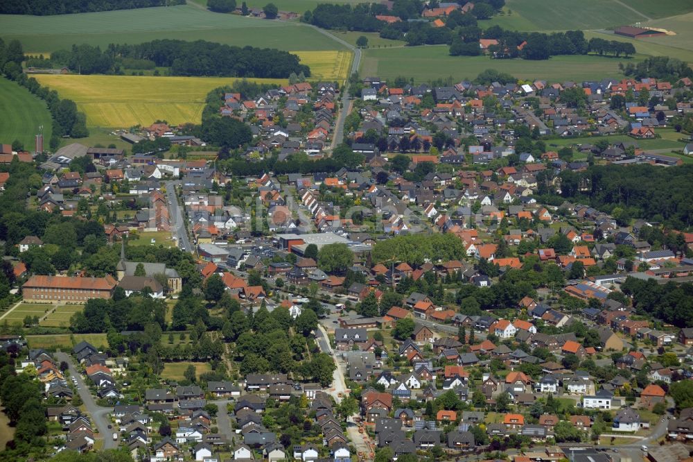 Luftaufnahme Herzebrock-Clarholz - Stadtansicht vom Innenstadtbereich in Herzebrock-Clarholz im Bundesland Nordrhein-Westfalen