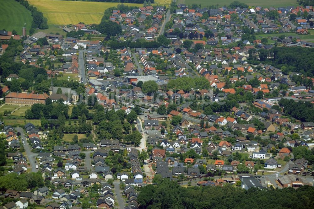 Herzebrock-Clarholz von oben - Stadtansicht vom Innenstadtbereich in Herzebrock-Clarholz im Bundesland Nordrhein-Westfalen