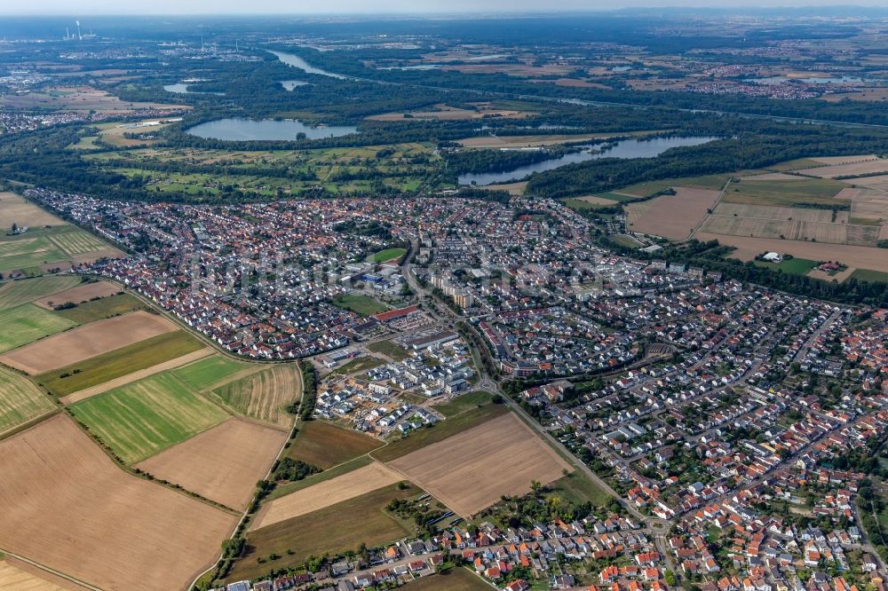 Hochstetten aus der Vogelperspektive: Stadtansicht vom Innenstadtbereich in Hochstetten im Bundesland Baden-Württemberg, Deutschland