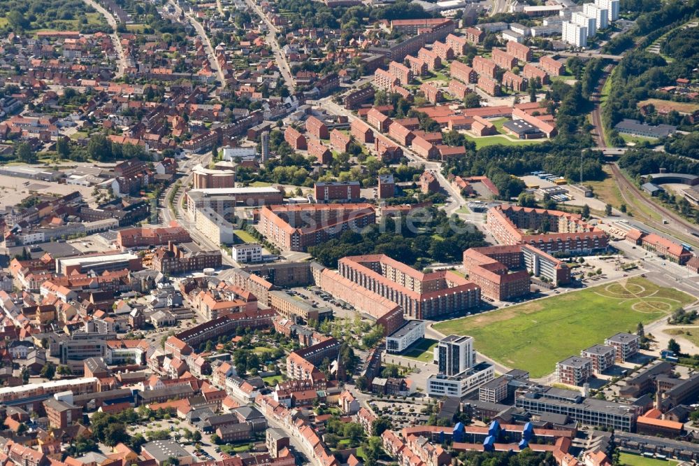 Luftbild Horsens - Stadtansicht vom Innenstadtbereich in Horsens in Dänemark