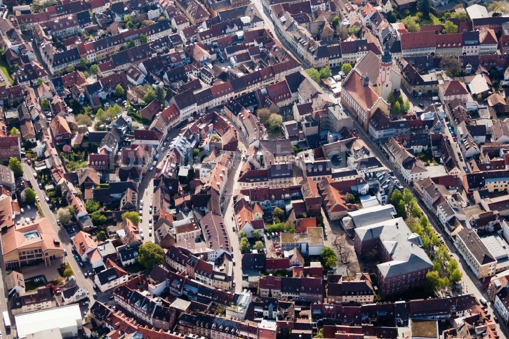 Luftbild Karlsruhe - Stadtansicht vom Innenstadtbereich in Karlsruhe im Bundesland Baden-Württemberg