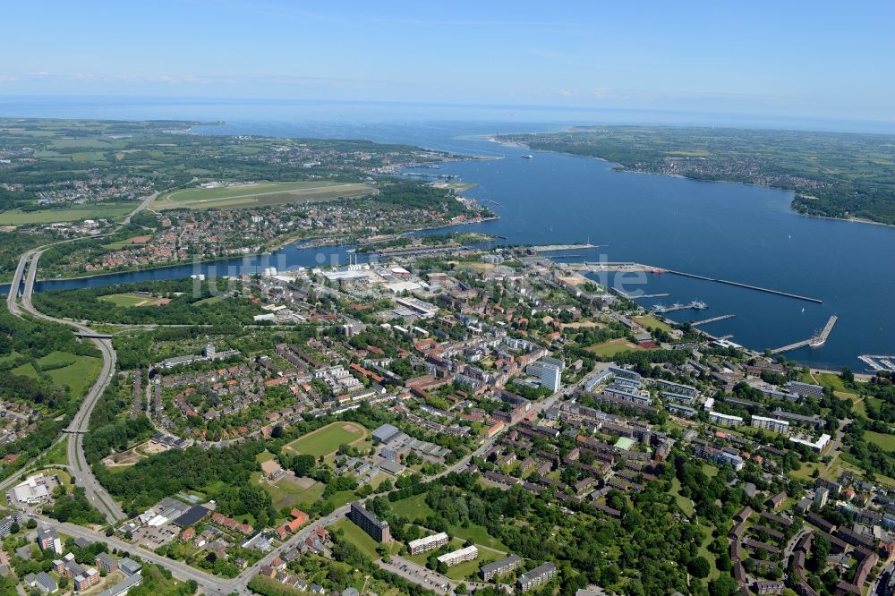 Luftbild Kiel - Stadtansicht vom Innenstadtbereich in Kiel im Bundesland Schleswig-Holstein