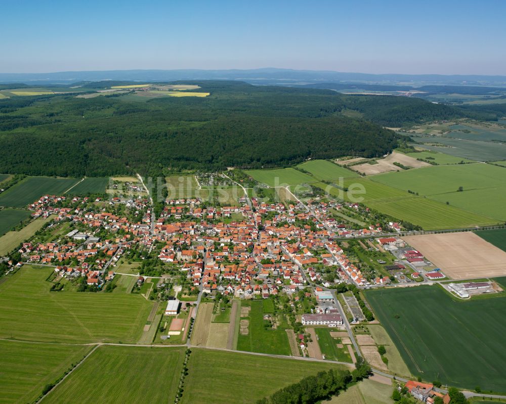 Luftaufnahme Kirchworbis - Stadtansicht vom Innenstadtbereich in Kirchworbis im Bundesland Thüringen, Deutschland