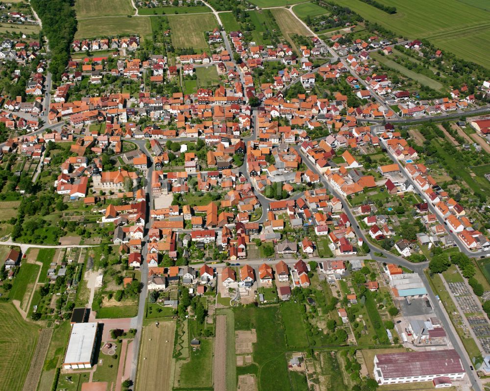 Luftbild Kirchworbis - Stadtansicht vom Innenstadtbereich in Kirchworbis im Bundesland Thüringen, Deutschland