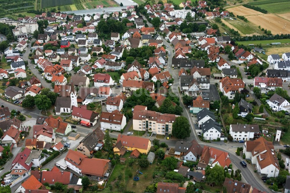 Luftbild Kleinheppach - Stadtansicht vom Innenstadtbereich in Kleinheppach im Bundesland Baden-Württemberg