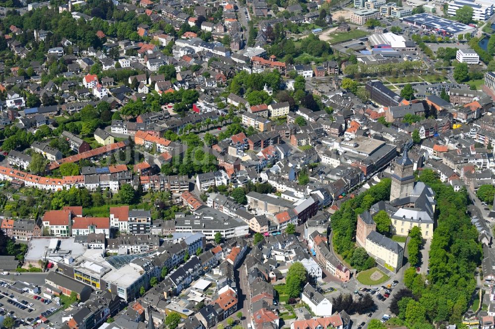 Kleve aus der Vogelperspektive: Stadtansicht vom Innenstadtbereich in Kleve im Bundesland Nordrhein-Westfalen, Deutschland