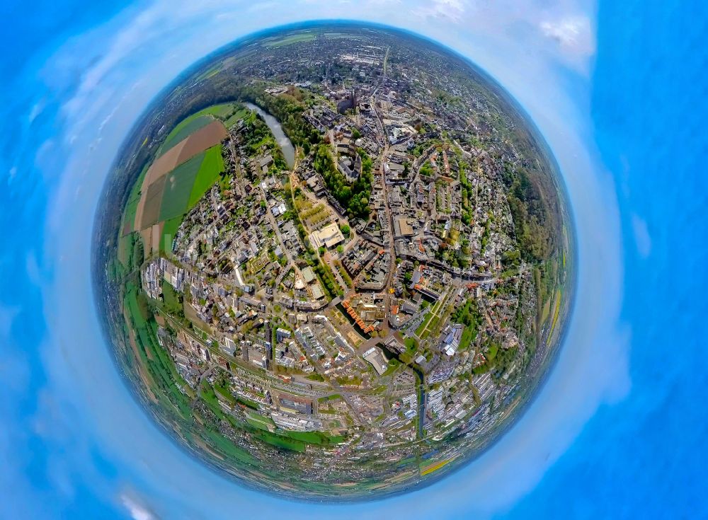Luftaufnahme Kleve - Stadtansicht vom Innenstadtbereich in Kleve im Bundesland Nordrhein-Westfalen, Deutschland