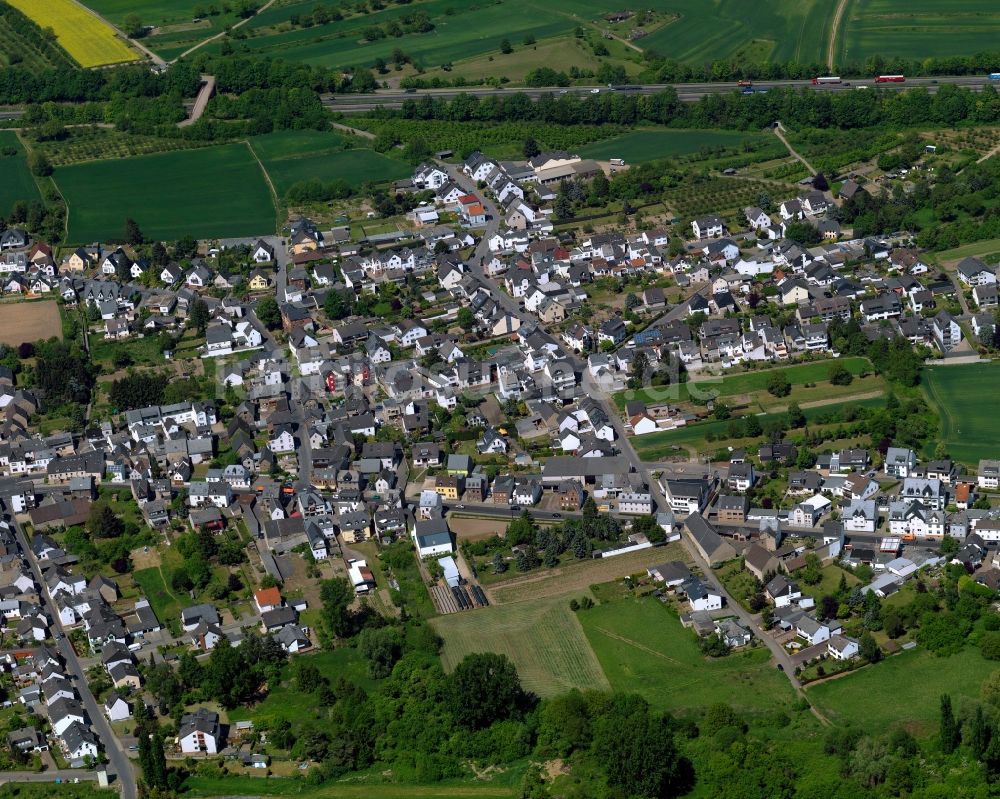 Koblenz, Rübenach von oben - Stadtansicht vom Innenstadtbereich in Koblenz, Rübenach im Bundesland Rheinland-Pfalz