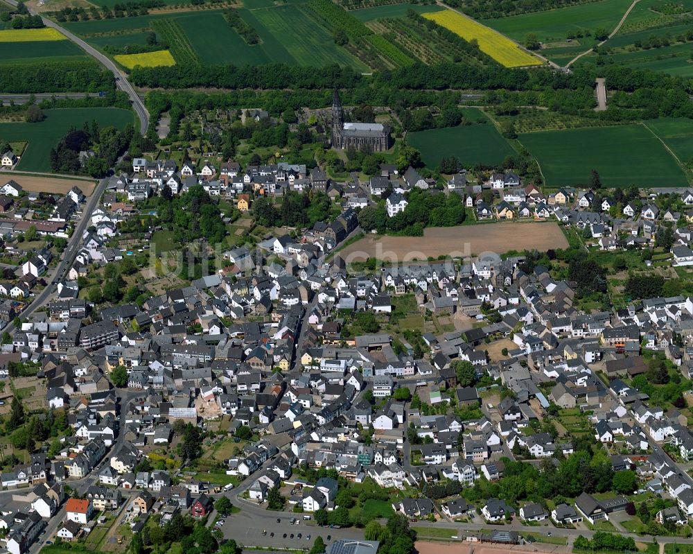 Koblenz, Rübenach aus der Vogelperspektive: Stadtansicht vom Innenstadtbereich in Koblenz, Rübenach im Bundesland Rheinland-Pfalz