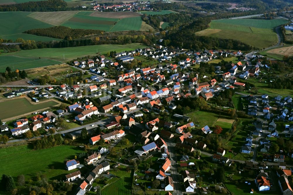 Luftaufnahme Konken - Stadtansicht vom Innenstadtbereich in Konken im Bundesland Rheinland-Pfalz, Deutschland