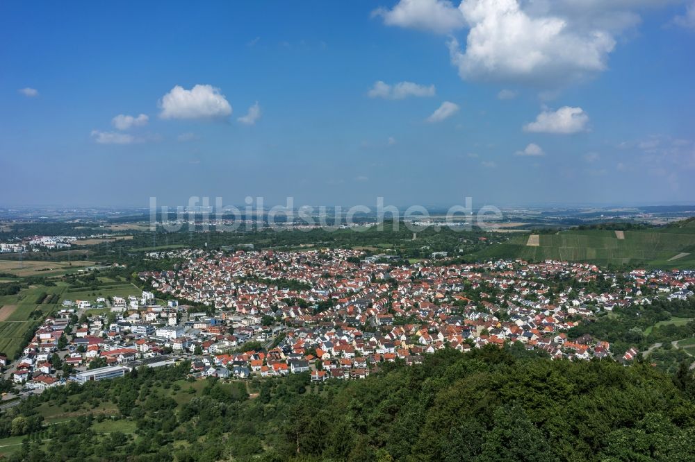 Korb aus der Vogelperspektive: Stadtansicht vom Innenstadtbereich in Korb im Bundesland Baden-Württemberg