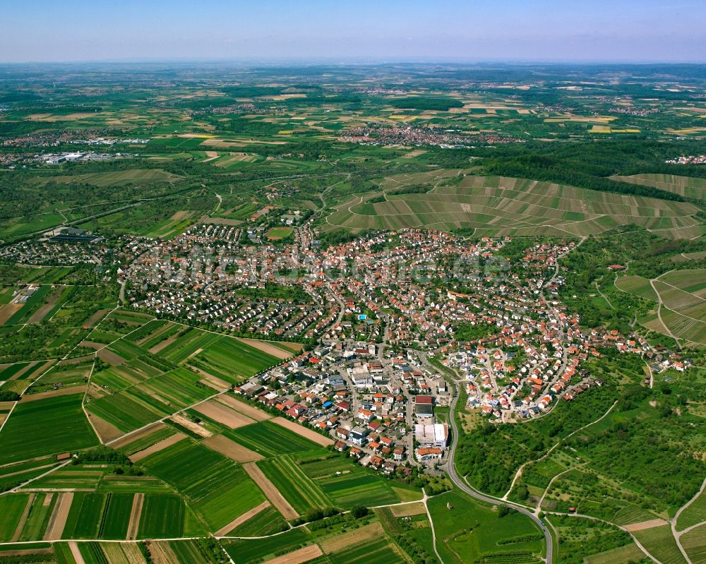 Korb aus der Vogelperspektive: Stadtansicht vom Innenstadtbereich in Korb im Bundesland Baden-Württemberg, Deutschland