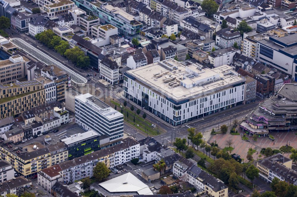 Krefeld aus der Vogelperspektive: Stadtansicht vom Innenstadtbereich in Krefeld im Bundesland Nordrhein-Westfalen, Deutschland