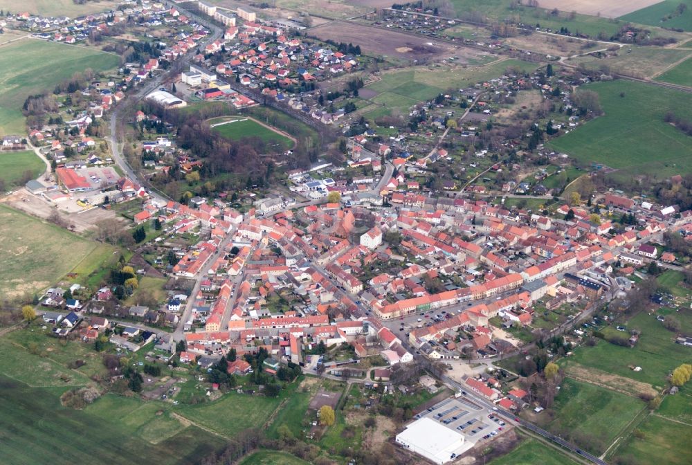 Luftbild Kremmen - Stadtansicht vom Innenstadtbereich in Kremmen im Bundesland Brandenburg