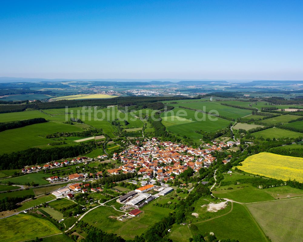 Luftbild Kreuzebra - Stadtansicht vom Innenstadtbereich in Kreuzebra im Bundesland Thüringen, Deutschland