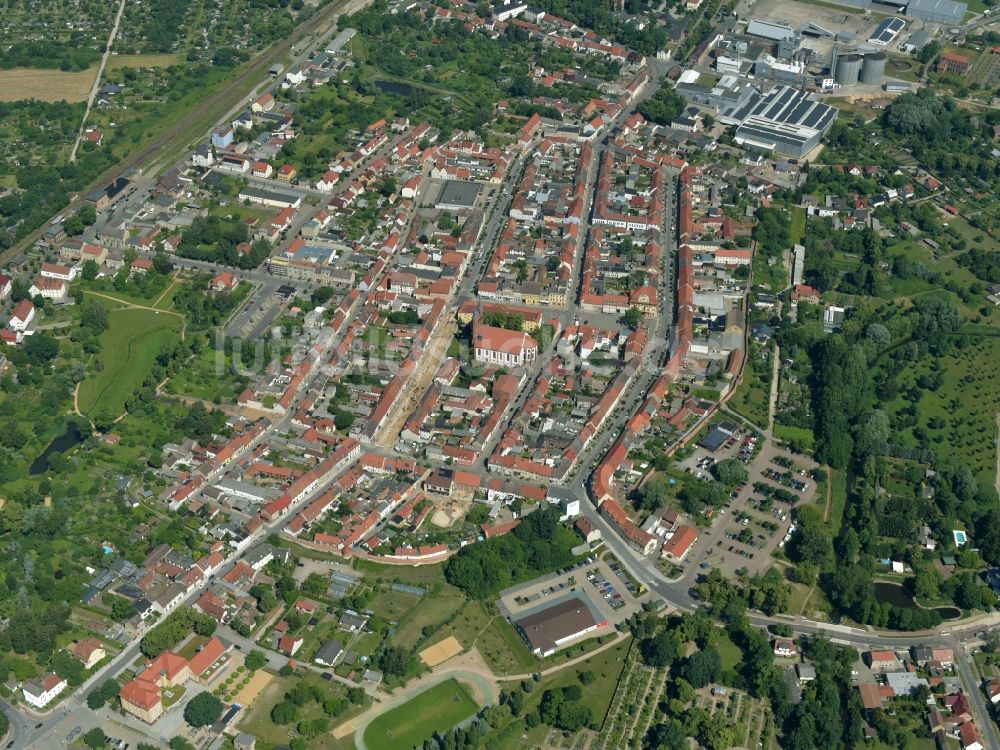 Luftbild Kyritz - Stadtansicht vom Innenstadtbereich in Kyritz im Bundesland Brandenburg