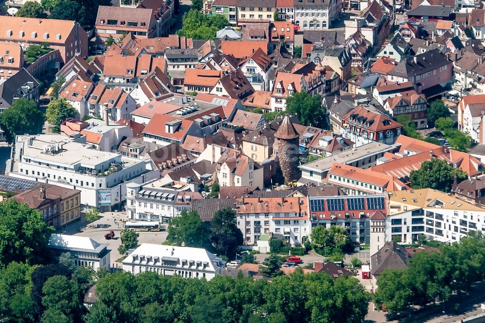 Luftbild Lahr/Schwarzwald - Stadtansicht vom Innenstadtbereich in Lahr/Schwarzwald im Bundesland Baden-Württemberg, Deutschland