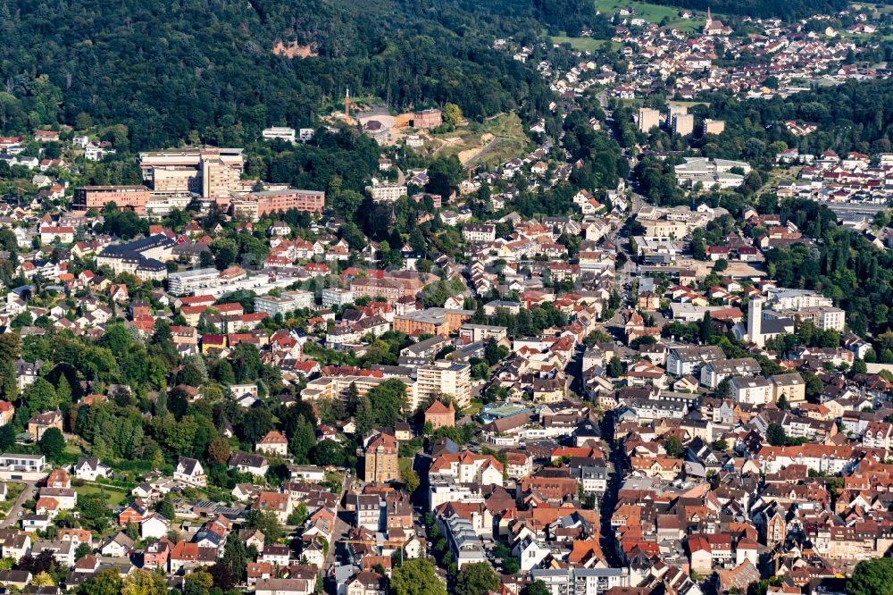 Luftbild Lahr/Schwarzwald - Stadtansicht vom Innenstadtbereich in Lahr/Schwarzwald im Bundesland Baden-Württemberg, Deutschland