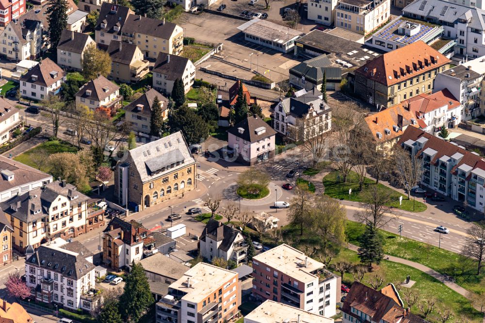 Luftaufnahme Lahr/Schwarzwald - Stadtansicht vom Innenstadtbereich in Lahr/Schwarzwald im Bundesland Baden-Württemberg, Deutschland