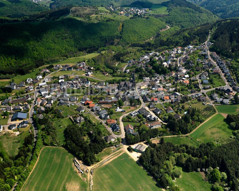 Luftbild Langenfeld - Stadtansicht vom Innenstadtbereich in Langenfeld im Bundesland Rheinland-Pfalz