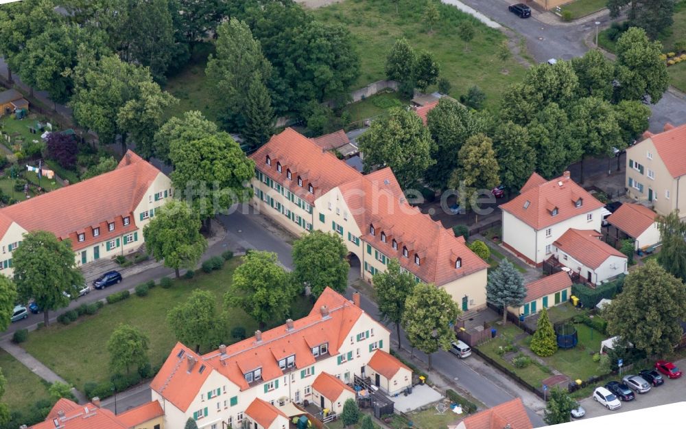 Luftbild Lauta - Stadtansicht vom Innenstadtbereich in Lauta im Bundesland Sachsen