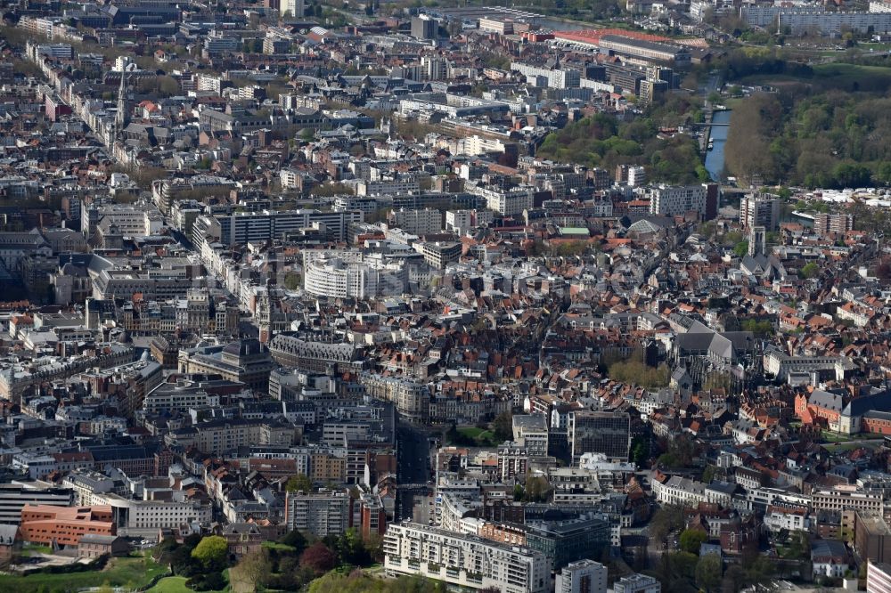 Luftaufnahme Lille - Stadtansicht vom Innenstadtbereich in Lille in Nord-Pas-de-Calais Picardie, Frankreich