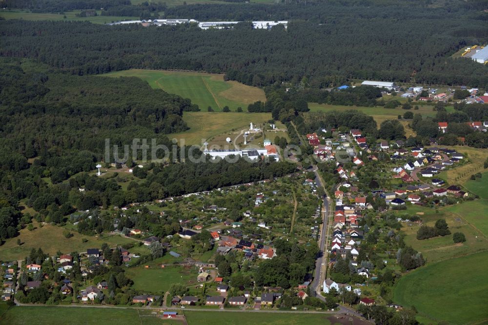 Luftaufnahme Lindenberg - Stadtansicht vom Innenstadtbereich in Lindenberg im Bundesland Mecklenburg-Vorpommern