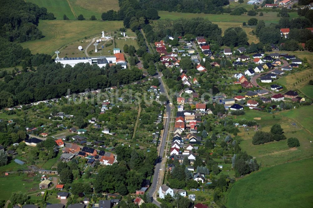 Lindenberg von oben - Stadtansicht vom Innenstadtbereich in Lindenberg im Bundesland Mecklenburg-Vorpommern