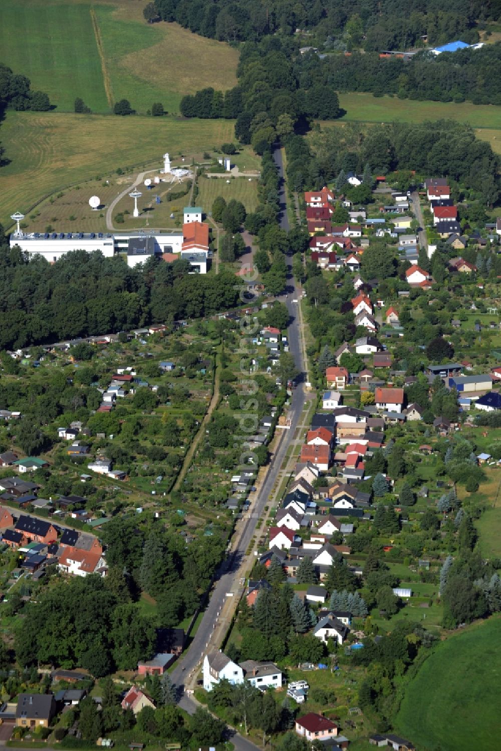 Lindenberg aus der Vogelperspektive: Stadtansicht vom Innenstadtbereich in Lindenberg im Bundesland Mecklenburg-Vorpommern