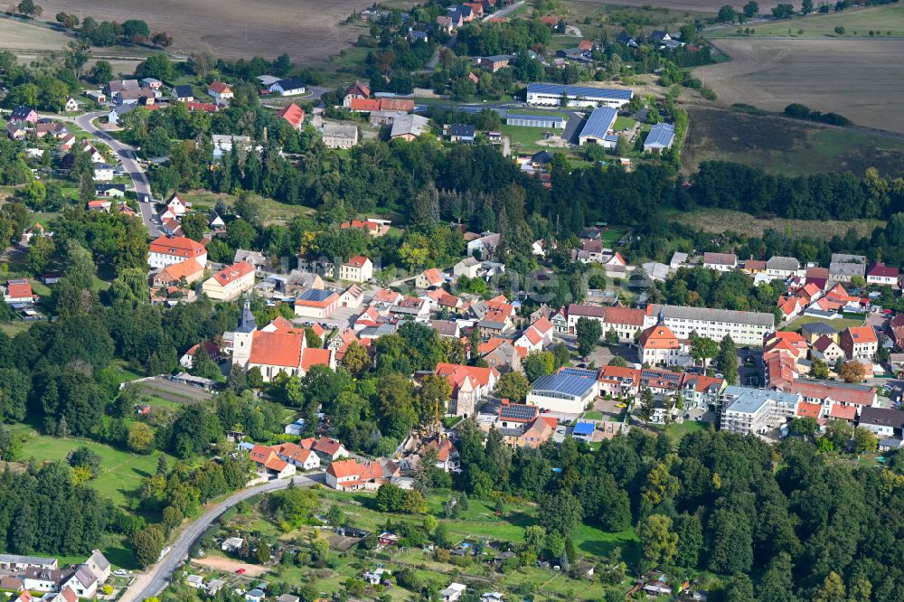 Loburg von oben - Stadtansicht vom Innenstadtbereich in Loburg im Bundesland Sachsen-Anhalt, Deutschland