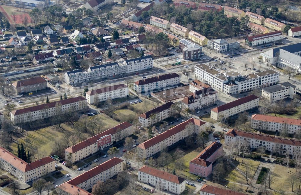 Luftaufnahme Ludwigsfelde - Stadtansicht vom Innenstadtbereich in Ludwigsfelde im Bundesland Brandenburg