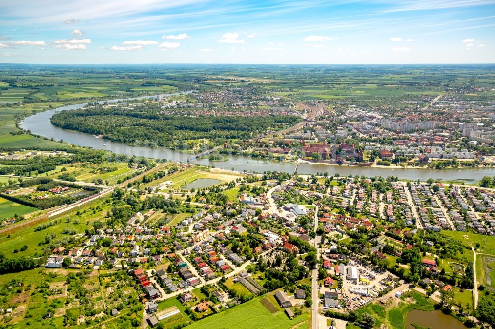 Luftbild Malbork Marienburg - Stadtansicht vom Innenstadtbereich in Malbork Marienburg in Pomorskie, Polen