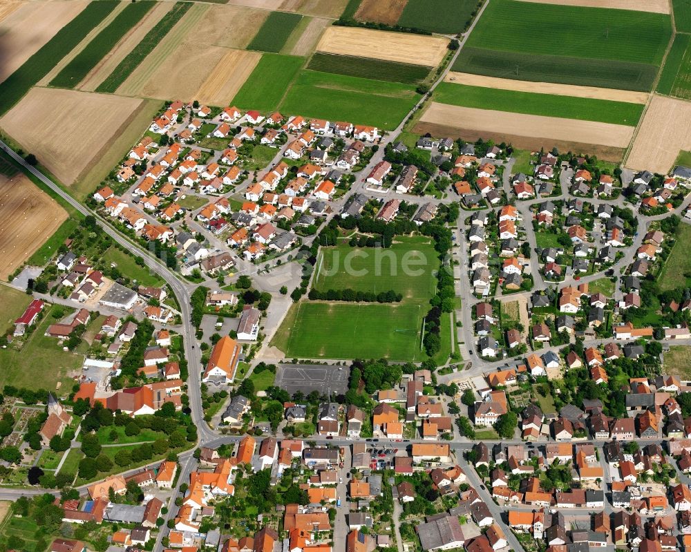 Luftbild Meimsheim - Stadtansicht vom Innenstadtbereich in Meimsheim im Bundesland Baden-Württemberg, Deutschland