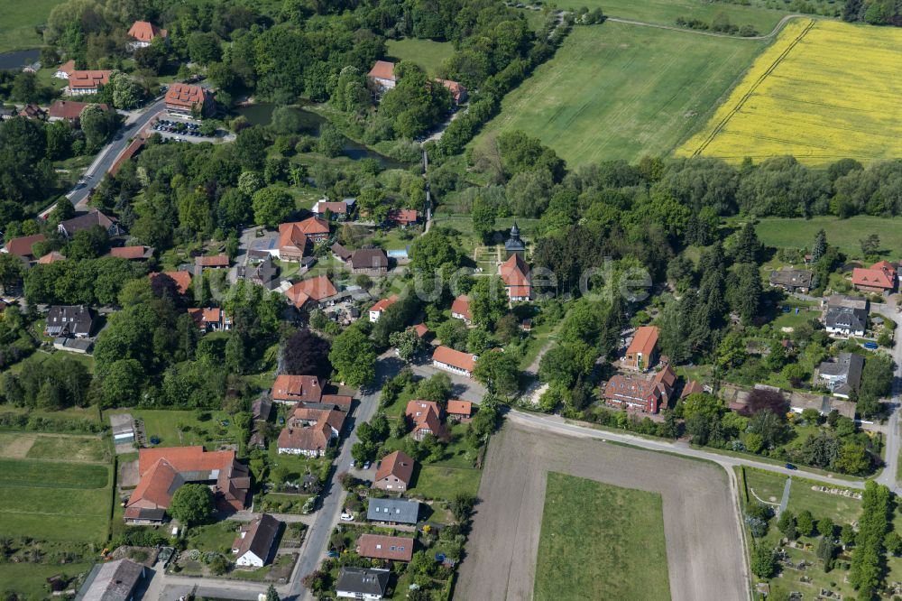 Luftaufnahme Meinersen - Stadtansicht vom Innenstadtbereich in Meinersen im Bundesland Niedersachsen, Deutschland