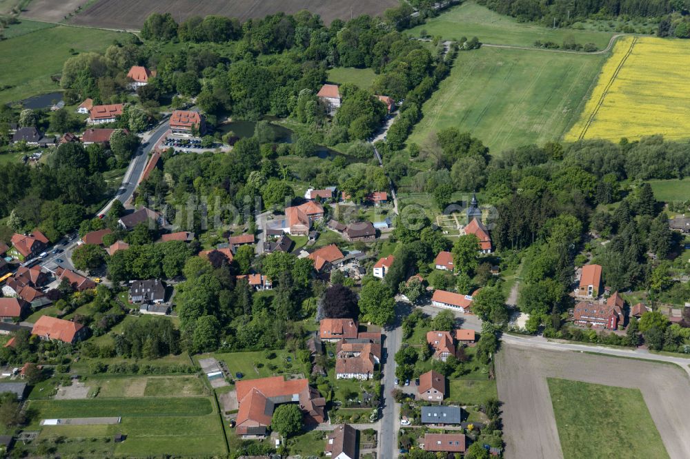 Luftbild Meinersen - Stadtansicht vom Innenstadtbereich in Meinersen im Bundesland Niedersachsen, Deutschland