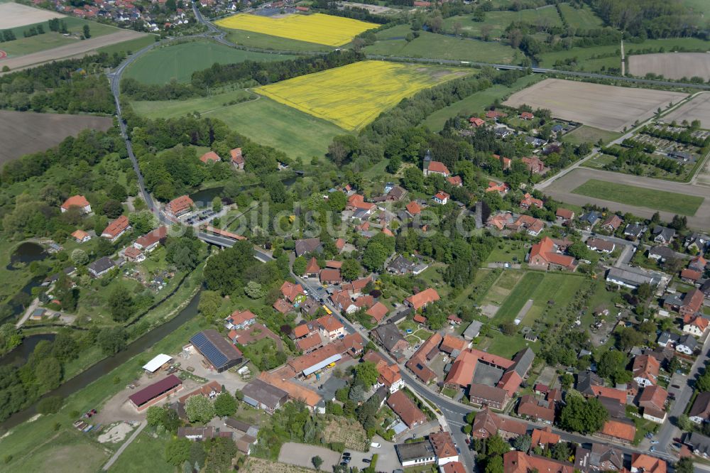 Luftbild Meinersen - Stadtansicht vom Innenstadtbereich in Meinersen im Bundesland Niedersachsen, Deutschland