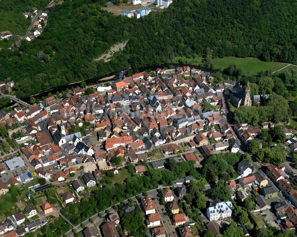 Luftaufnahme Meisenheim - Stadtansicht vom Innenstadtbereich in Meisenheim im Bundesland Rheinland-Pfalz