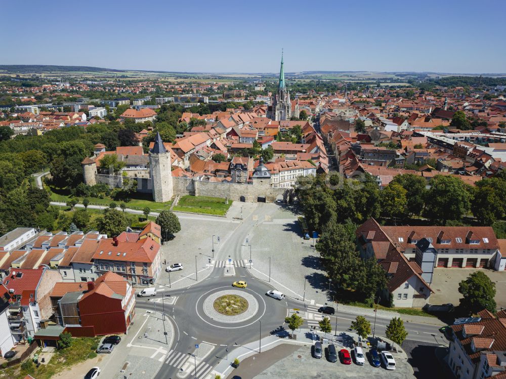 Luftbild Mühlhausen - Stadtansicht vom Innenstadtbereich in Mühlhausen im Bundesland Thüringen, Deutschland