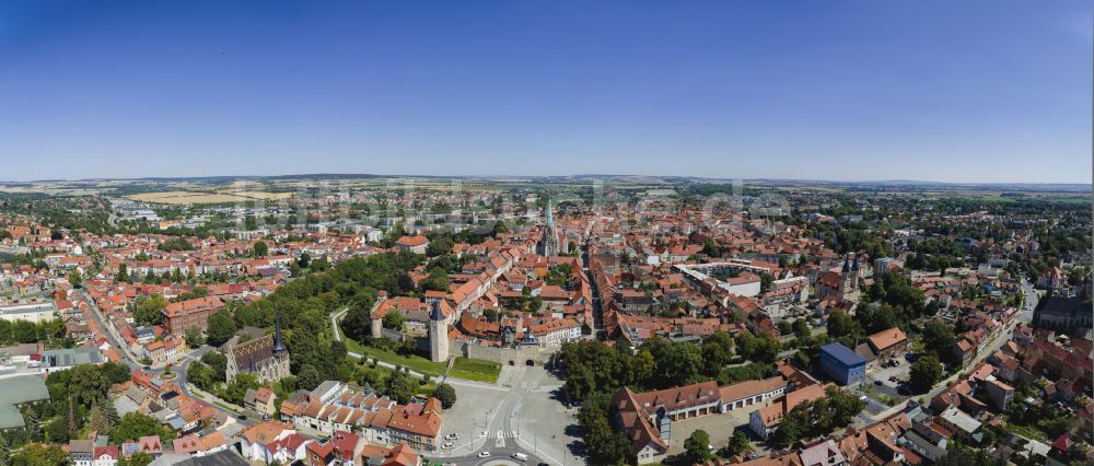 Luftbild Mühlhausen - Stadtansicht vom Innenstadtbereich in Mühlhausen im Bundesland Thüringen, Deutschland