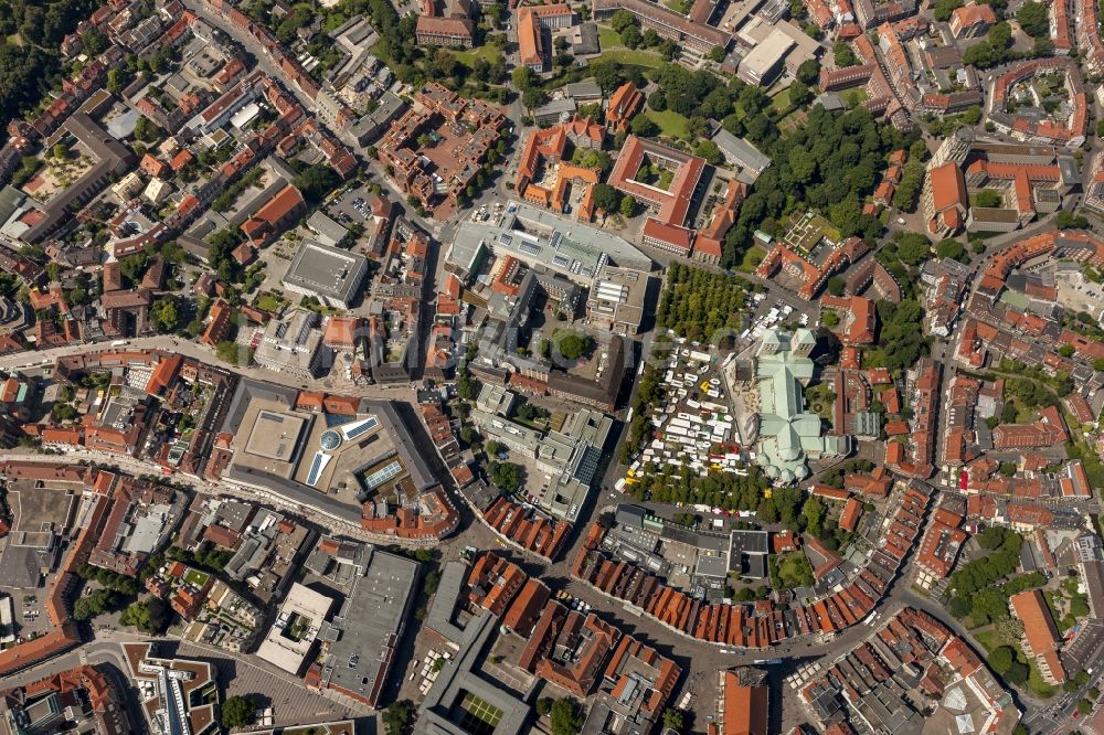 Münster aus der Vogelperspektive: Stadtansicht vom Innenstadtbereich Münster im Bundesland Nordrhein-Westfalen