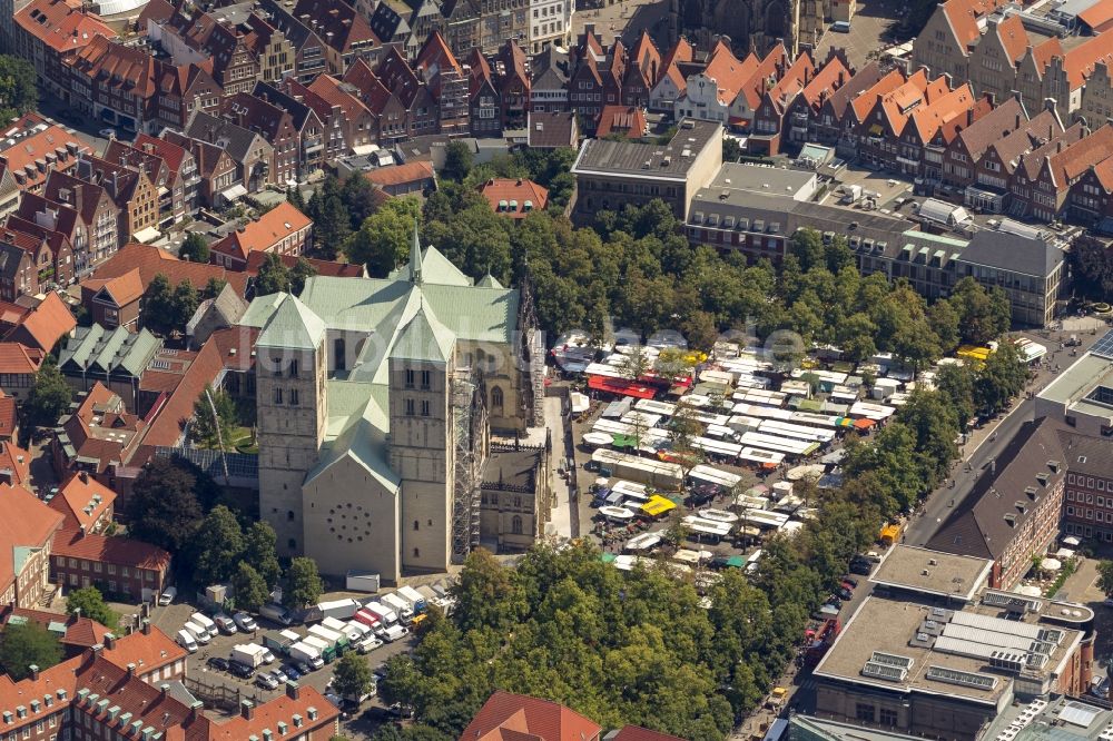 Luftbild Münster - Stadtansicht vom Innenstadtbereich Münster im Bundesland Nordrhein-Westfalen