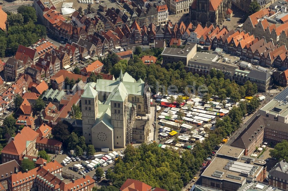 Münster von oben - Stadtansicht vom Innenstadtbereich Münster im Bundesland Nordrhein-Westfalen