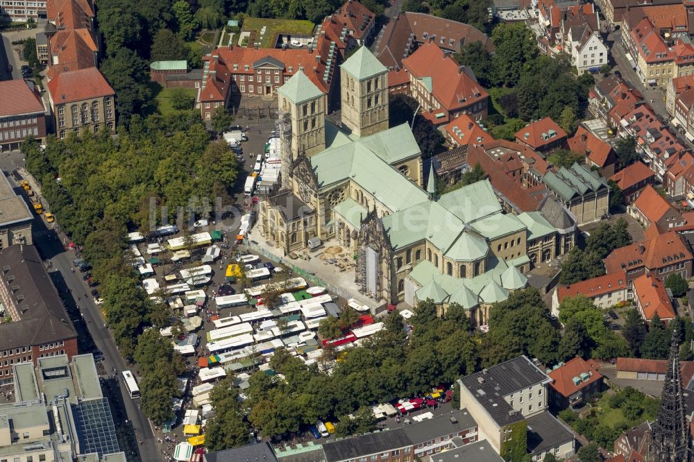 Münster aus der Vogelperspektive: Stadtansicht vom Innenstadtbereich Münster im Bundesland Nordrhein-Westfalen