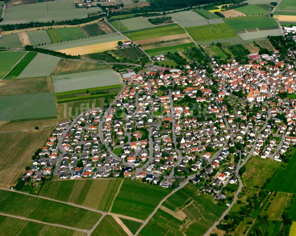 Luftaufnahme Neckarwestheim - Stadtansicht vom Innenstadtbereich in Neckarwestheim im Bundesland Baden-Württemberg, Deutschland