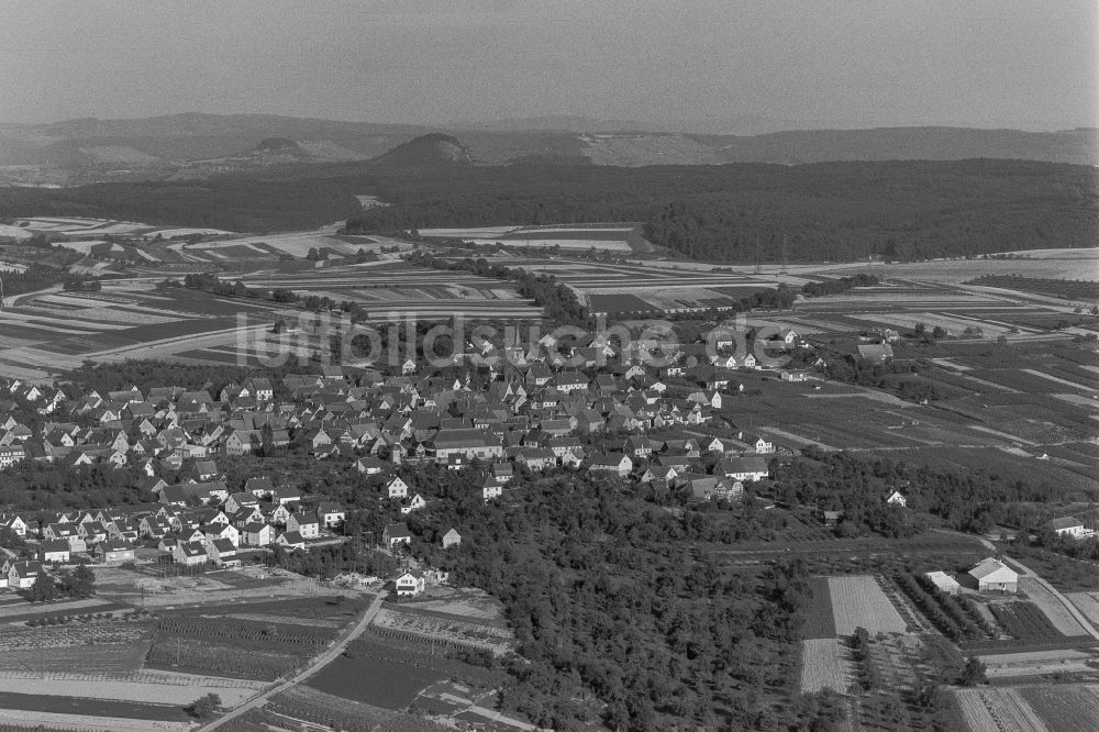 Luftaufnahme Neckarwestheim - Stadtansicht vom Innenstadtbereich in Neckarwestheim im Bundesland Baden-Württemberg, Deutschland