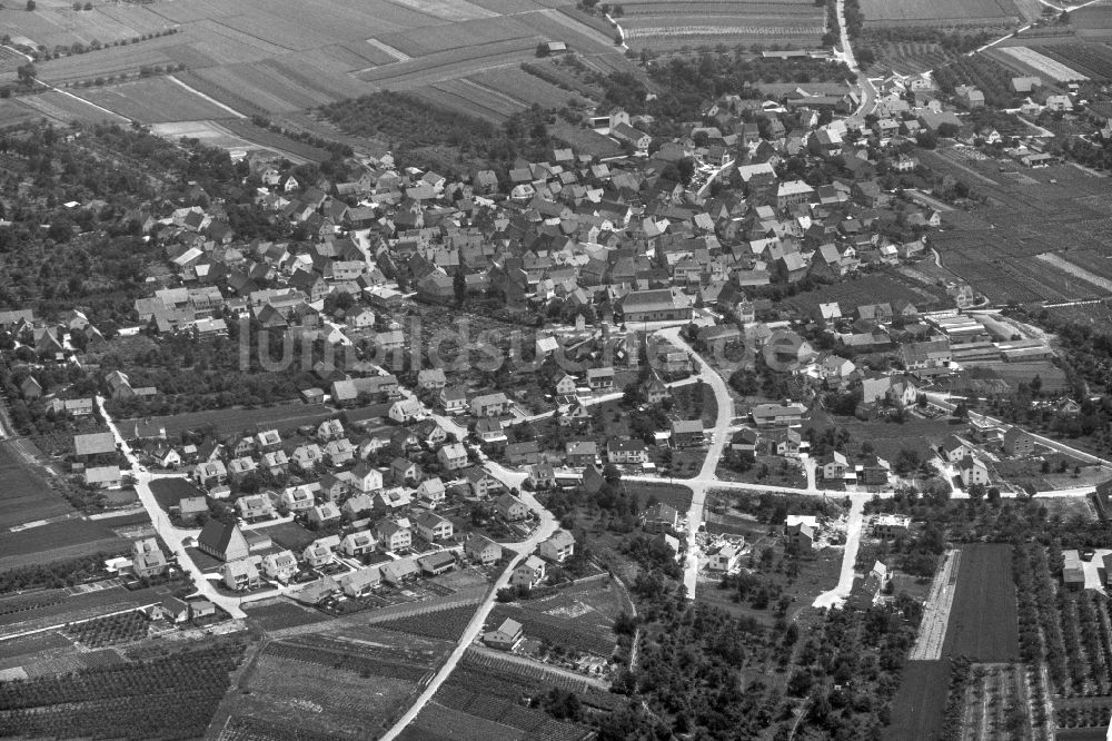 Luftbild Neckarwestheim - Stadtansicht vom Innenstadtbereich in Neckarwestheim im Bundesland Baden-Württemberg, Deutschland