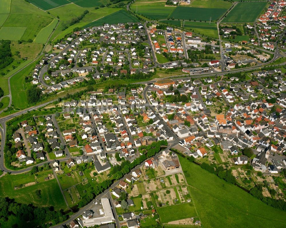 Niederselters aus der Vogelperspektive: Stadtansicht vom Innenstadtbereich in Niederselters im Bundesland Hessen, Deutschland