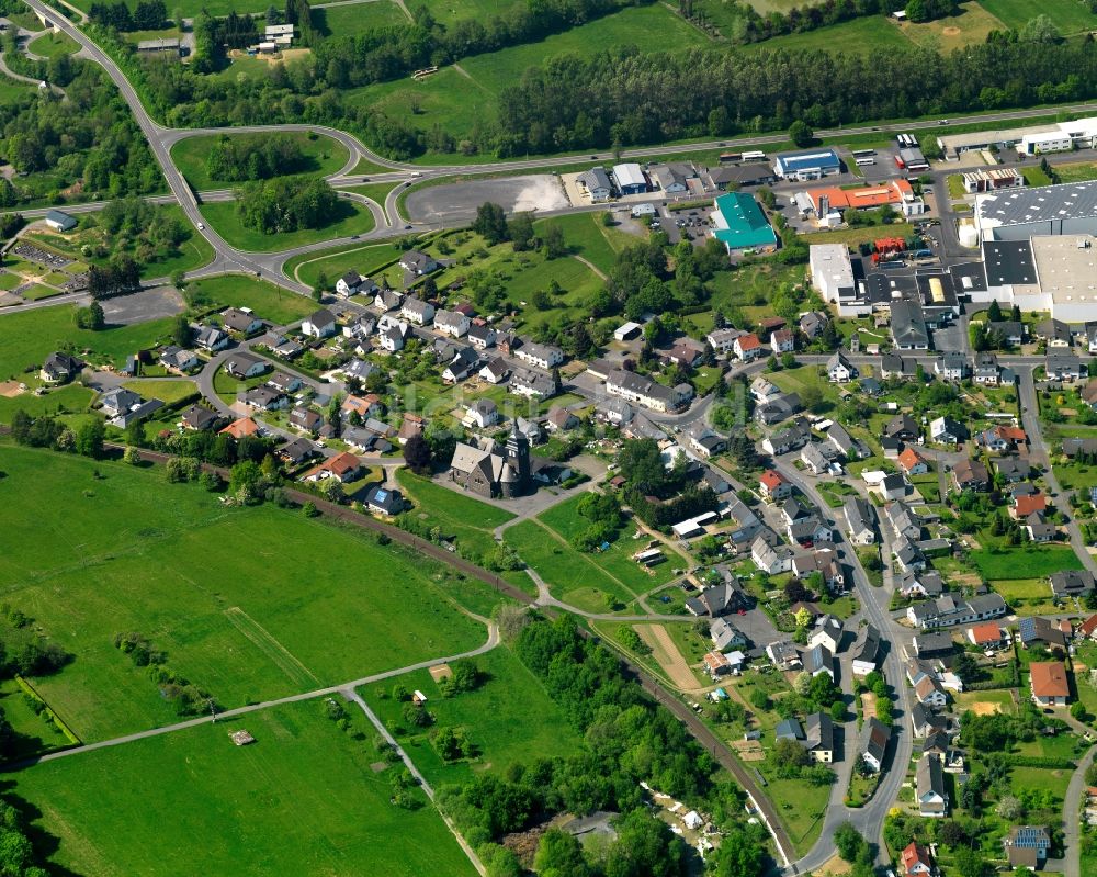 Nistertal aus der Vogelperspektive: Stadtansicht vom Innenstadtbereich in Nistertal im Bundesland Rheinland-Pfalz